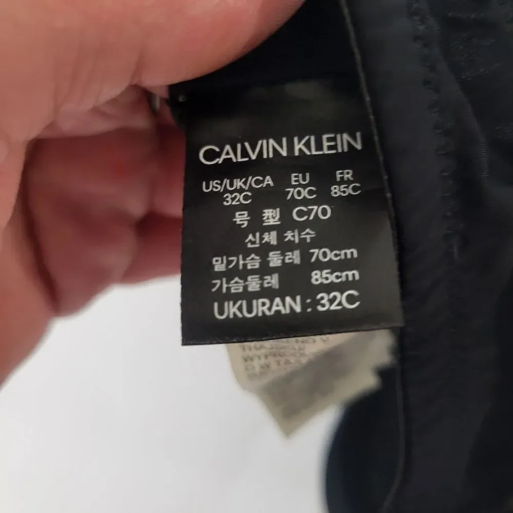 Calvin Klein halter black bra